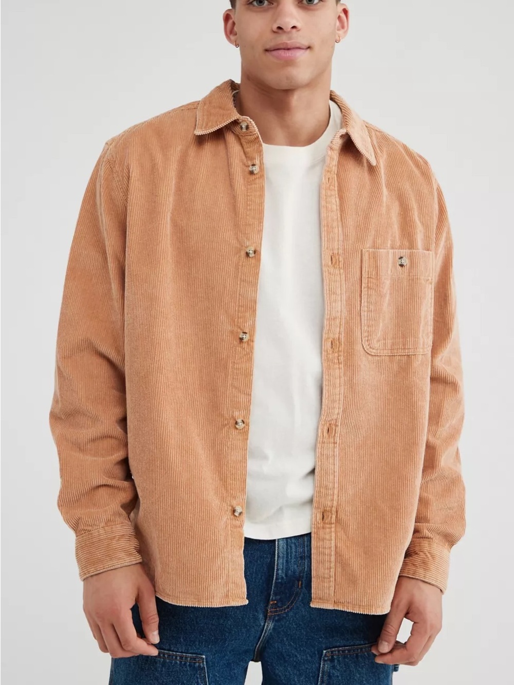 Urban Outfitters | Oversized Big Corduroy Work Button Up Long Sleeve XL